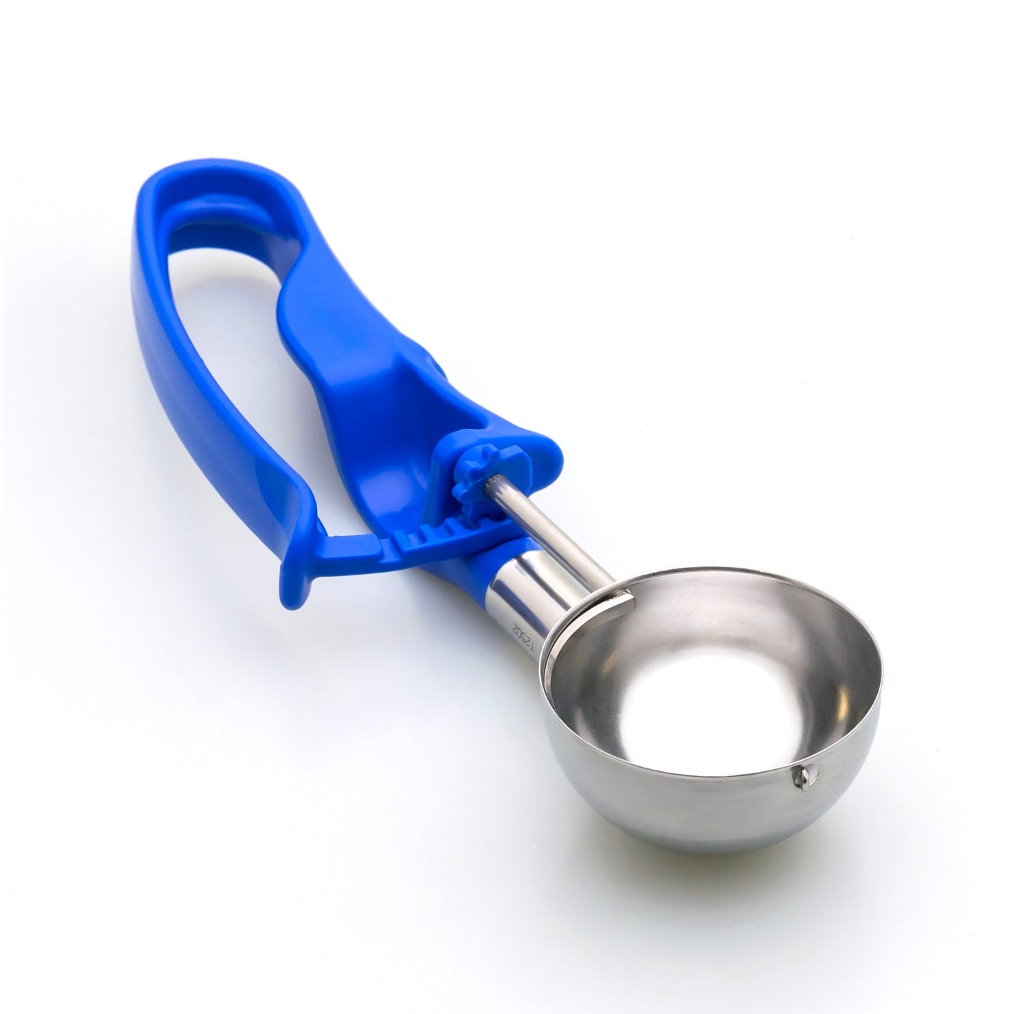 # 16 Blue (Bowl Capacity 2.07 oz.) Commercial Stainless Food Disher, 2 oz. Scoop, Ice Cream Scoop, Portion Control Tool for Cup Cake, Muffin, Potato Salad, Ice Cream, and Gelato