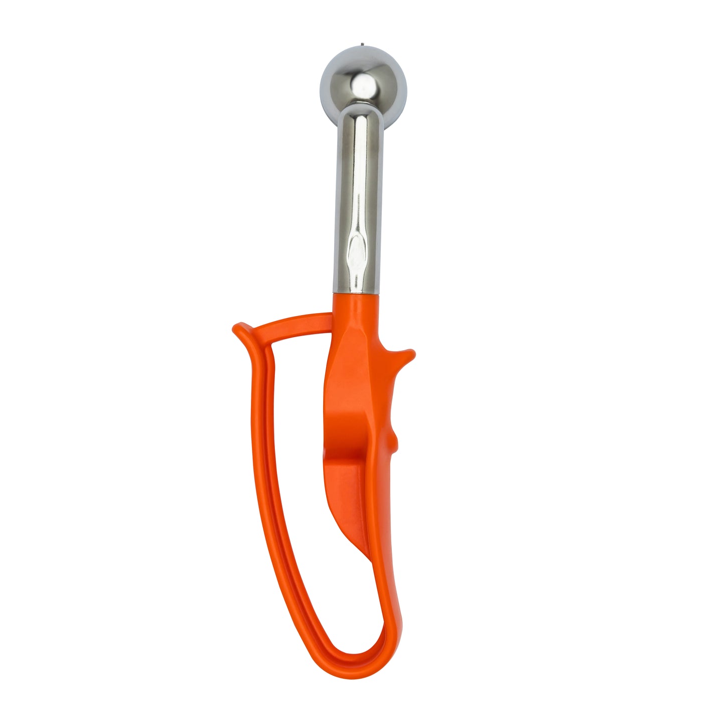 EXTENDED Size100 Orange, Professional Food Disher Scoop, Heavy-Duty Portioner, Bowl Dia. 1-3/16" (3.0CM), Bowl Capacity 0.32 oz.