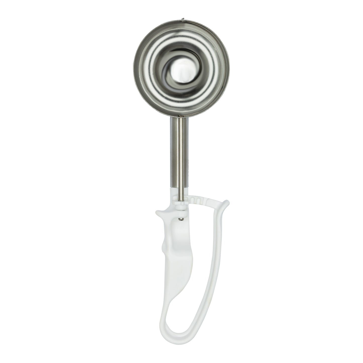 EXTENDED Size 06 White, Commercial Food Disher Scoop, Best-Rated Portioner, Bowl Dia. 3" (7.7CM), Bowl Capacity 4.66 oz.