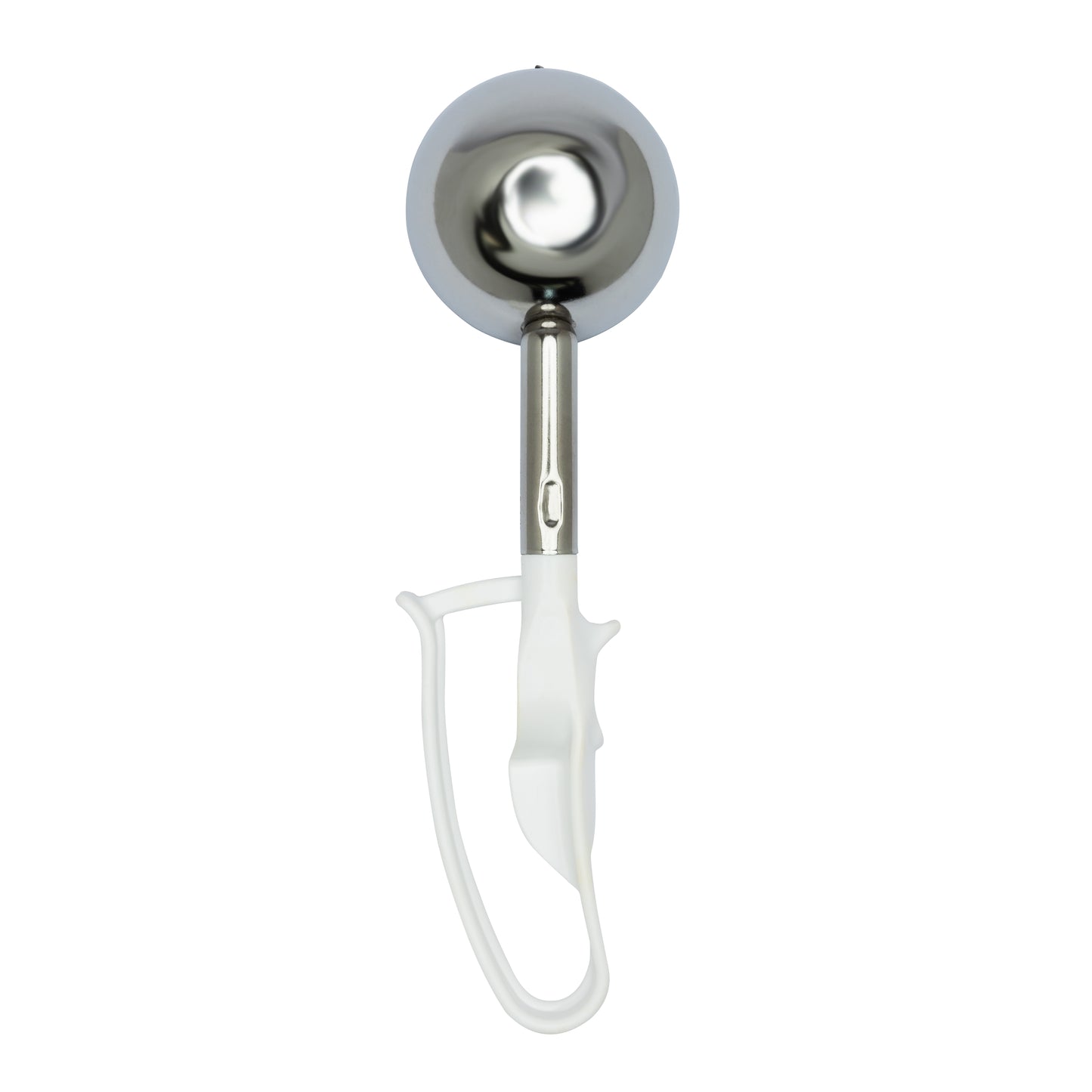 EXTENDED Size 06 White, Commercial Food Disher Scoop, Best-Rated Portioner, Bowl Dia. 3" (7.7CM), Bowl Capacity 4.66 oz.