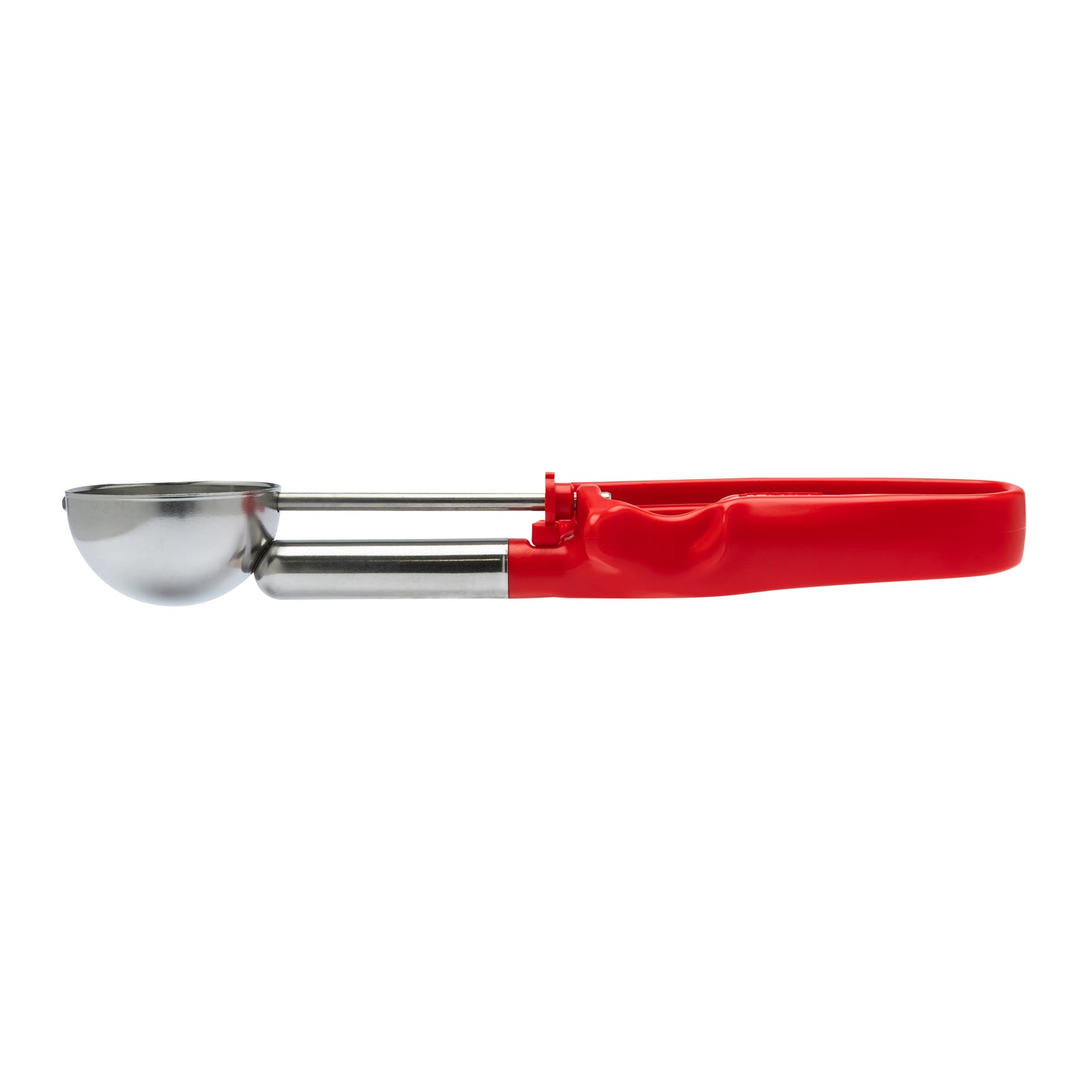 EXTENDED Size 24 Red, Professional Food Disher Scoop, Heavy-Duty Portioner, Bowl Dia. 2" (5.2CM), Bowl Capacity 1.49 oz.