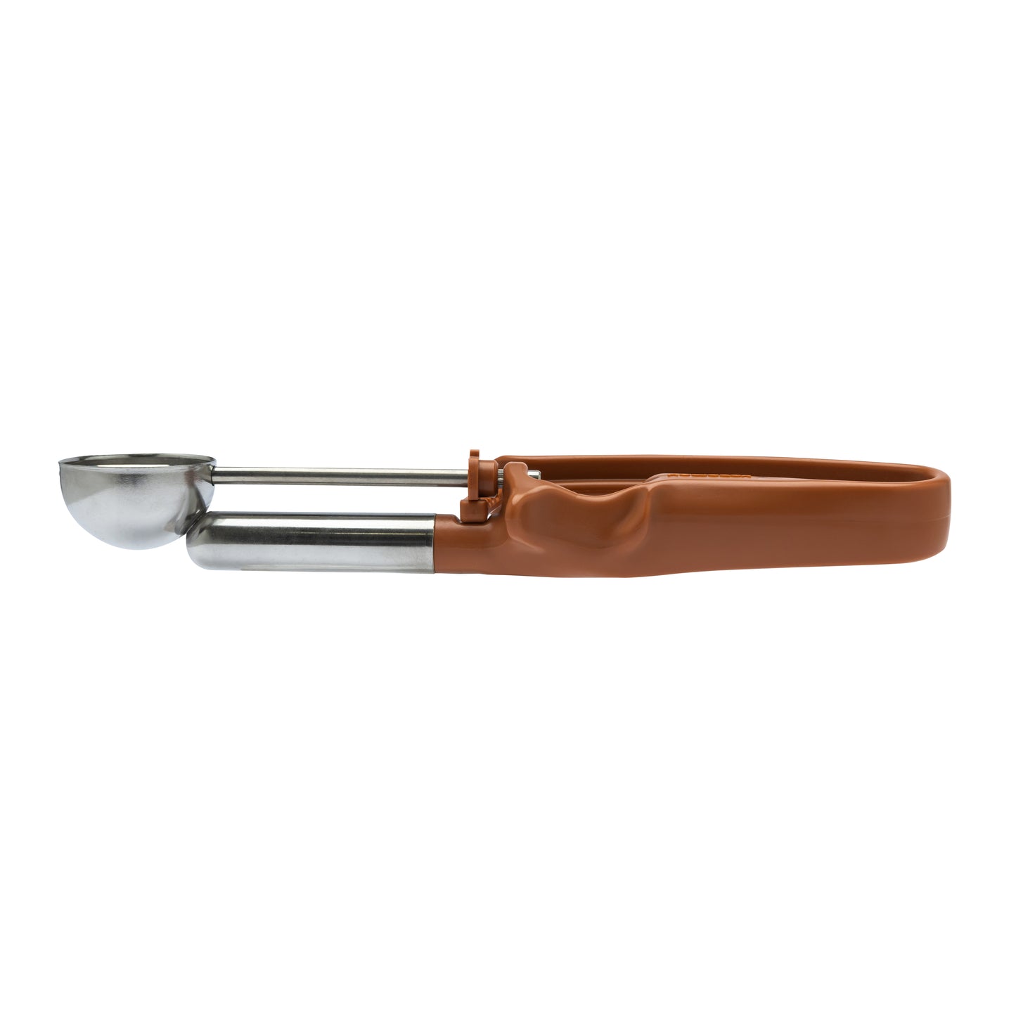 EXTENDED Size 50 Brown, Commercial Food Disher Scoop, Home Use Durable Portioner, Bowl Dia. 1-1/2" (3.8CM), Bowl Capacity 0.65 oz.
