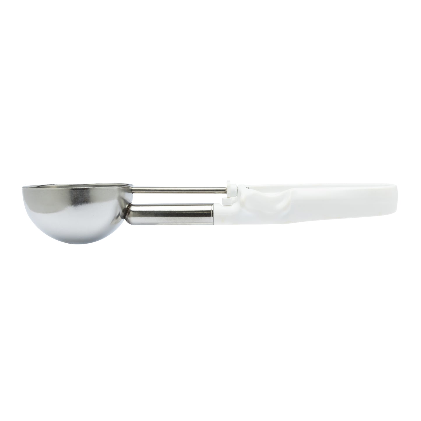 EXTENDED Size 06 White, Commercial Food Disher Scoop, Best-Rated Portioner, Bowl Dia. 3" (7.7CM), Bowl Capacity 4.66 oz.