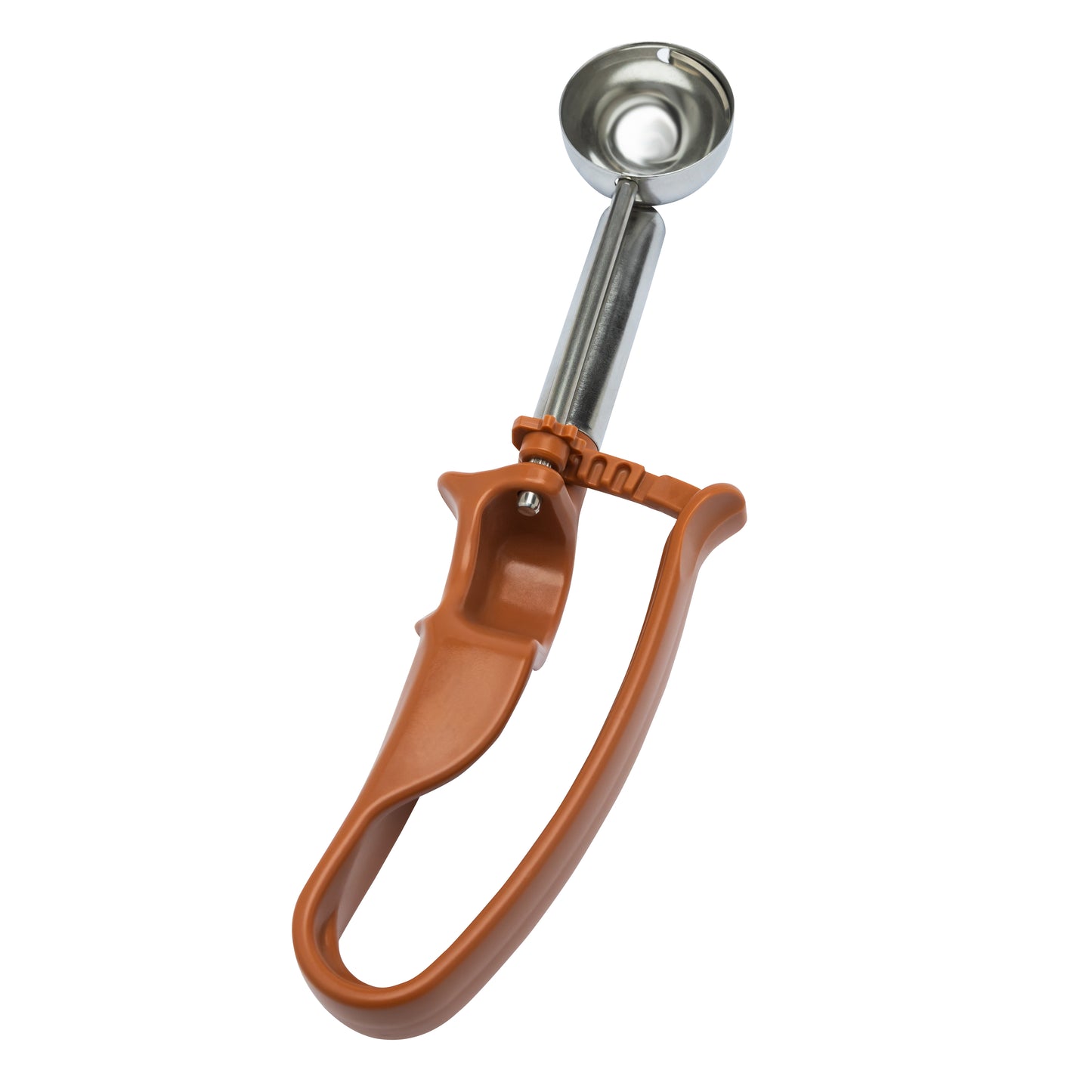 EXTENDED Size 50 Brown, Commercial Food Disher Scoop, Home Use Durable Portioner, Bowl Dia. 1-1/2" (3.8CM), Bowl Capacity 0.65 oz.