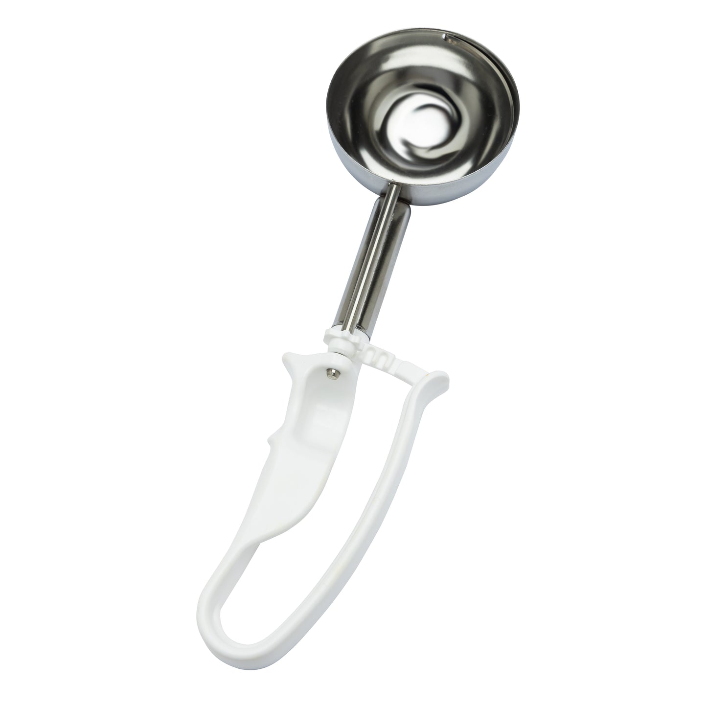 EXTENDED Size 06 White, Commercial Food Disher Scoop, Best-Rated Portioner, Bowl Dia. 3" (7.7CM), Bowl Capacity 4.66 oz.