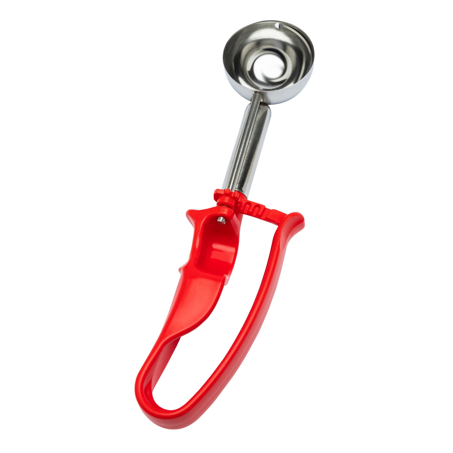 EXTENDED Size 24 Red, Professional Food Disher Scoop, Heavy-Duty Portioner, Bowl Dia. 2" (5.2CM), Bowl Capacity 1.49 oz.