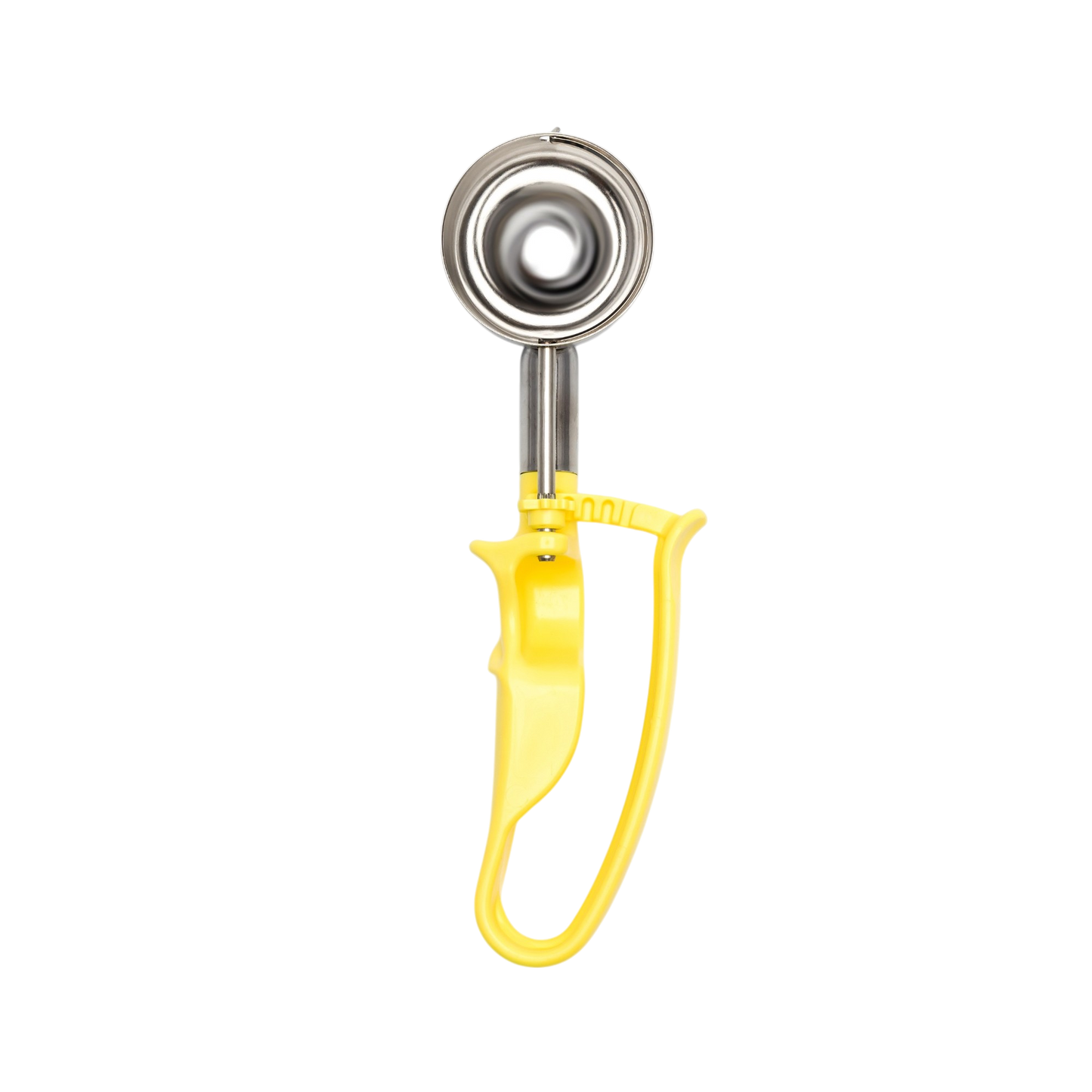# 20 Yellow (Bowl Capacity 1.77 oz.) Durable Stainless Food Scoop, Ice Cream Digger, Gelato Disher, Portioner for Cup Cake, Muffin, Potato Salad, Ice Cream, and Gelato