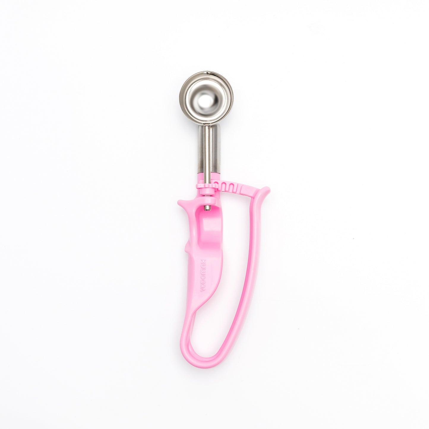 # 60 Pink (Bowl Capacity 0.53 oz.) Commercial Stainless Food Disher Scoop, Falafel Scoop, Portion Control Tool for Fruit Ball, Meat Ball, Cream Cheese, Protein Ball