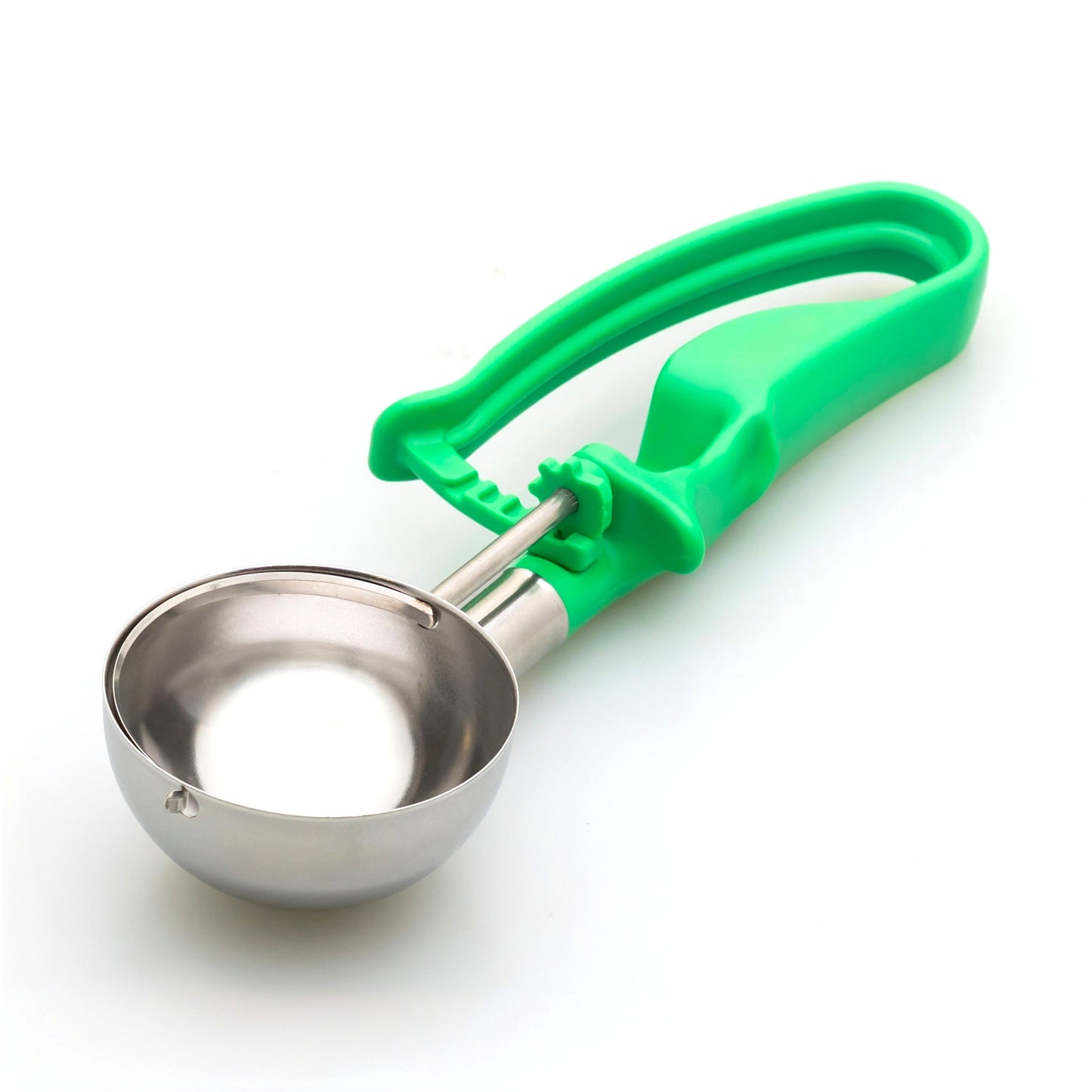 # 12 Green (Bowl Capacity 2.78 oz.) Commercial Stainless Food Disher, Rice Scooper, Portion Control Tool for Mashed Potato, Rice, Baked Beans, Salad, or soufflé