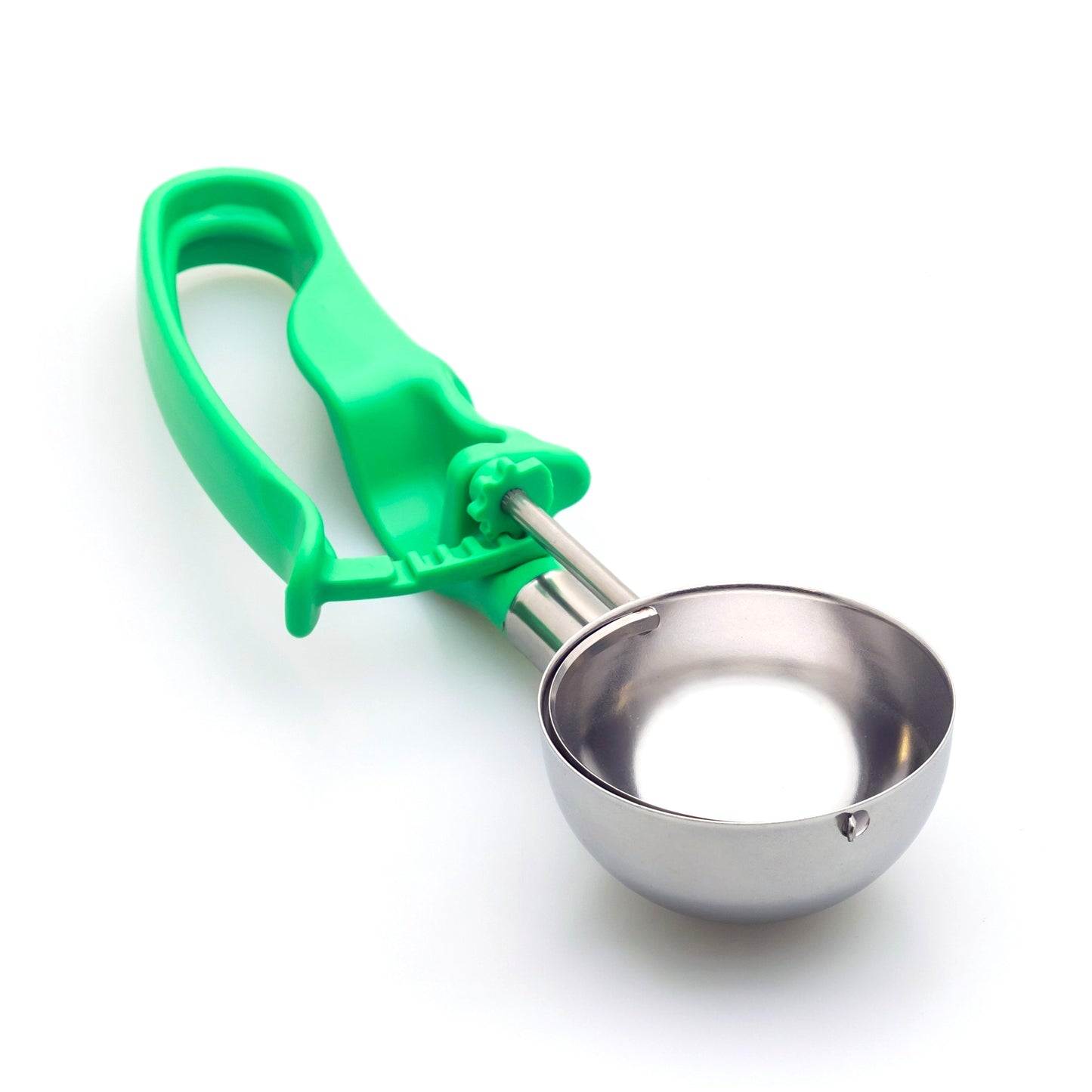 # 12 Green (Bowl Capacity 2.78 oz.) Commercial Stainless Food Disher, Rice Scooper, Portion Control Tool for Mashed Potato, Rice, Baked Beans, Salad, or soufflé
