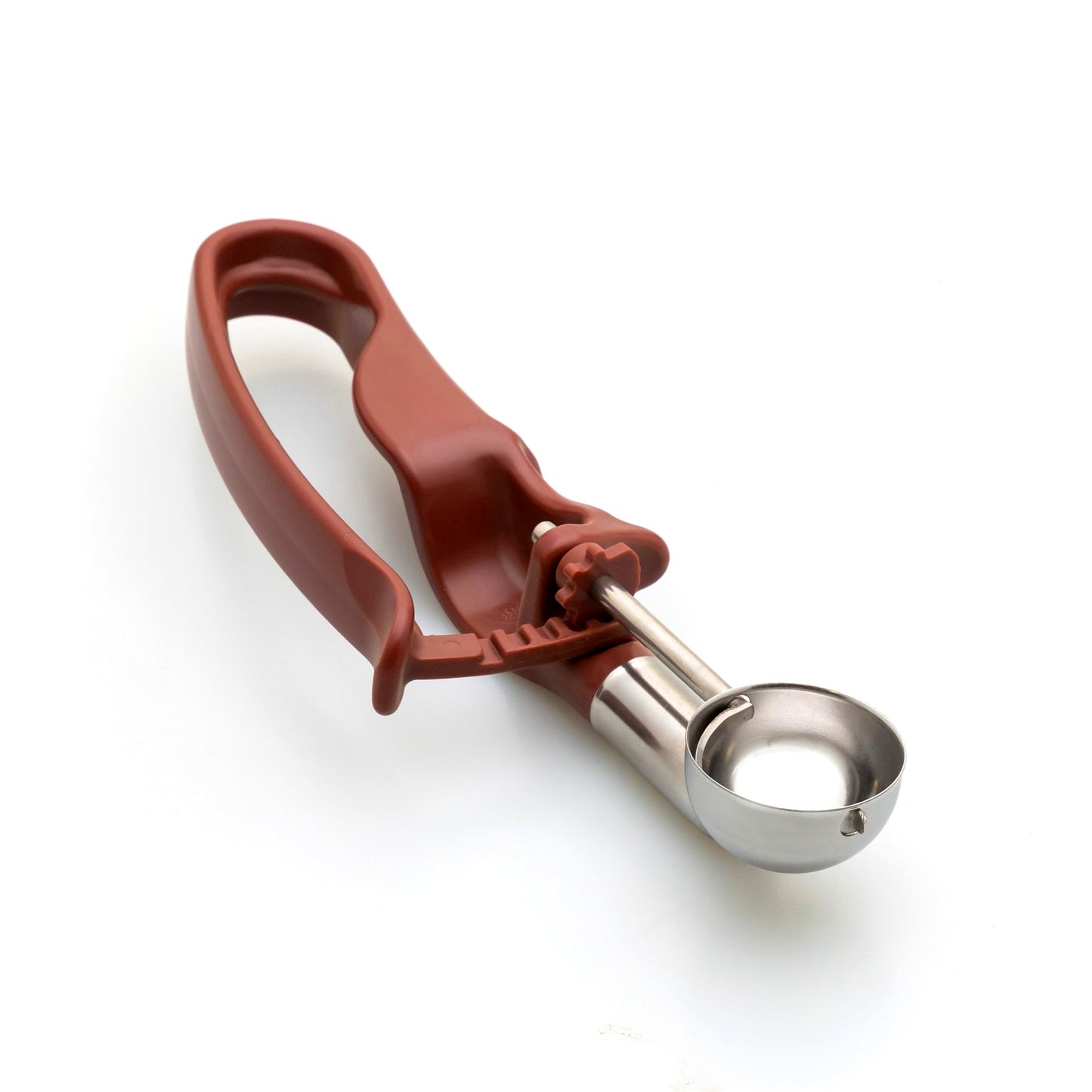 # 70 Burgundy (Bowl Capacity 0.46 oz.) Home Use Professional Stainless Food Disher Scoop, Portioner for Fruit Ball, Falafel, Meat Ball, Cream Cheese, Protein Ball